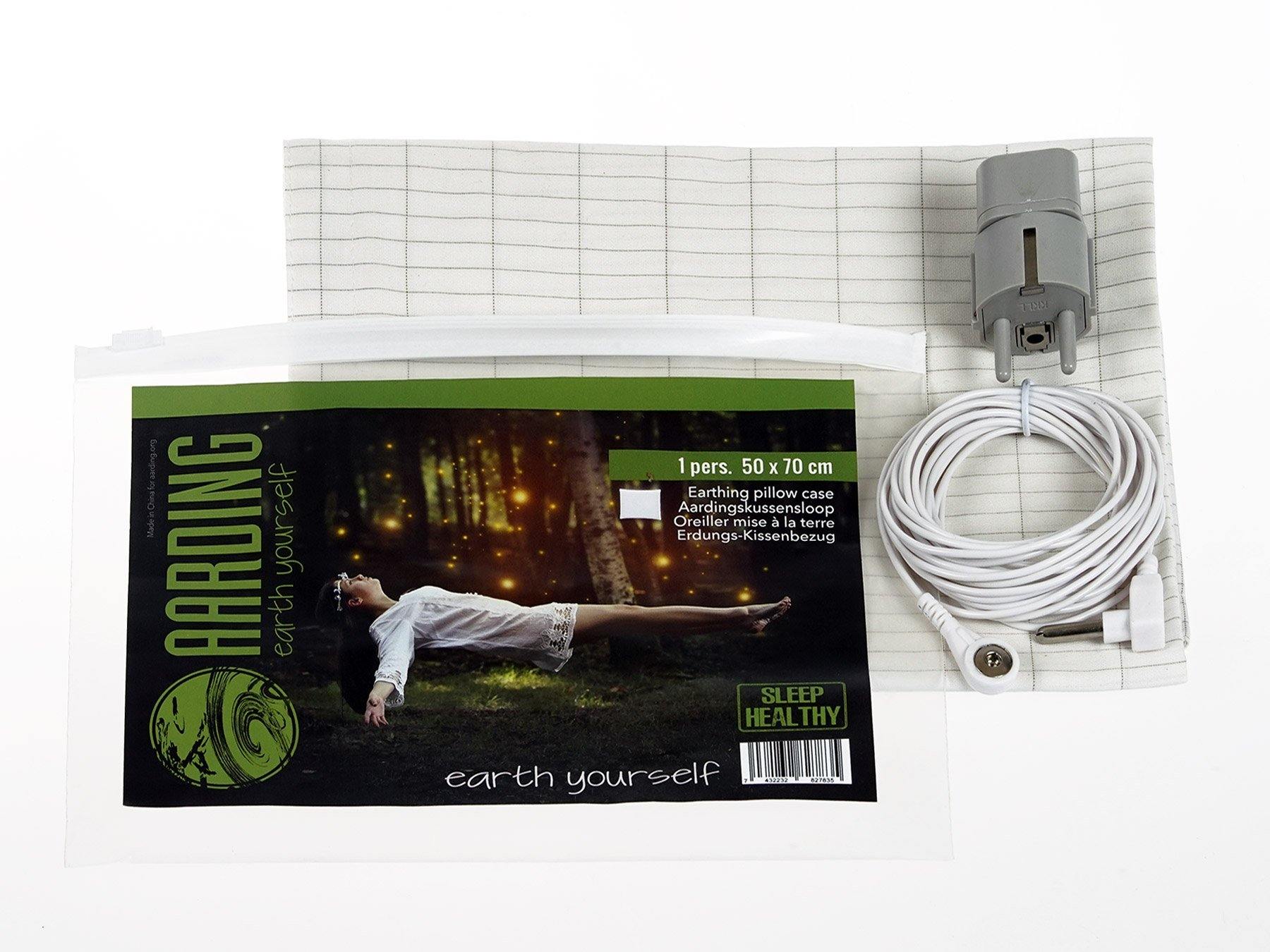 Set 1 Grounding Fitted Sheet 1 pers. + 1 Pillow Case (incl. cables and adapters) - Image 3
