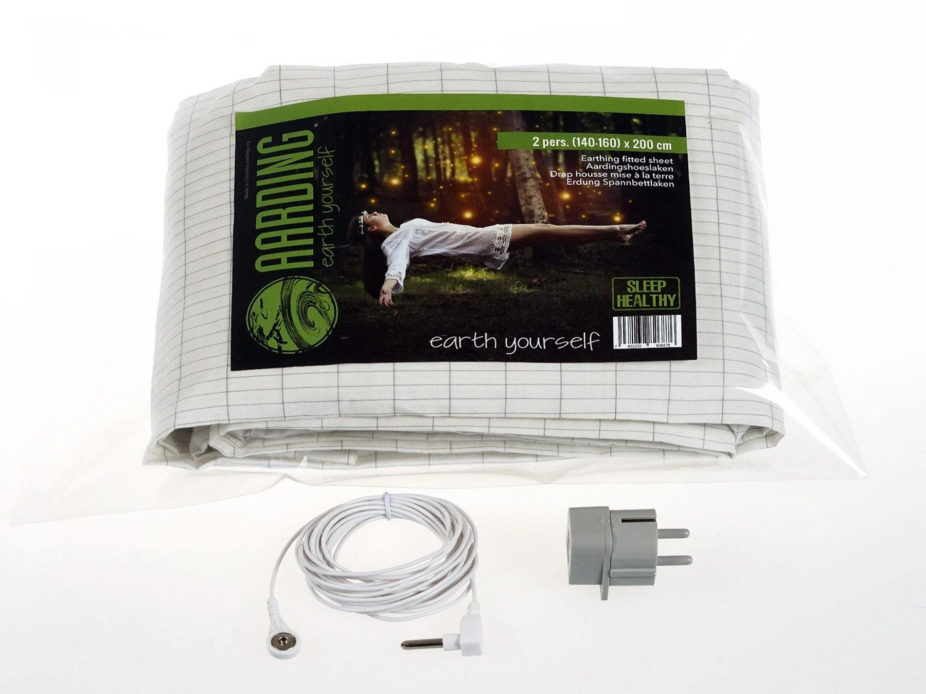 Set 2 Grounding Fitted Sheets 2 pers. (incl. cables and adapters) - Image 2