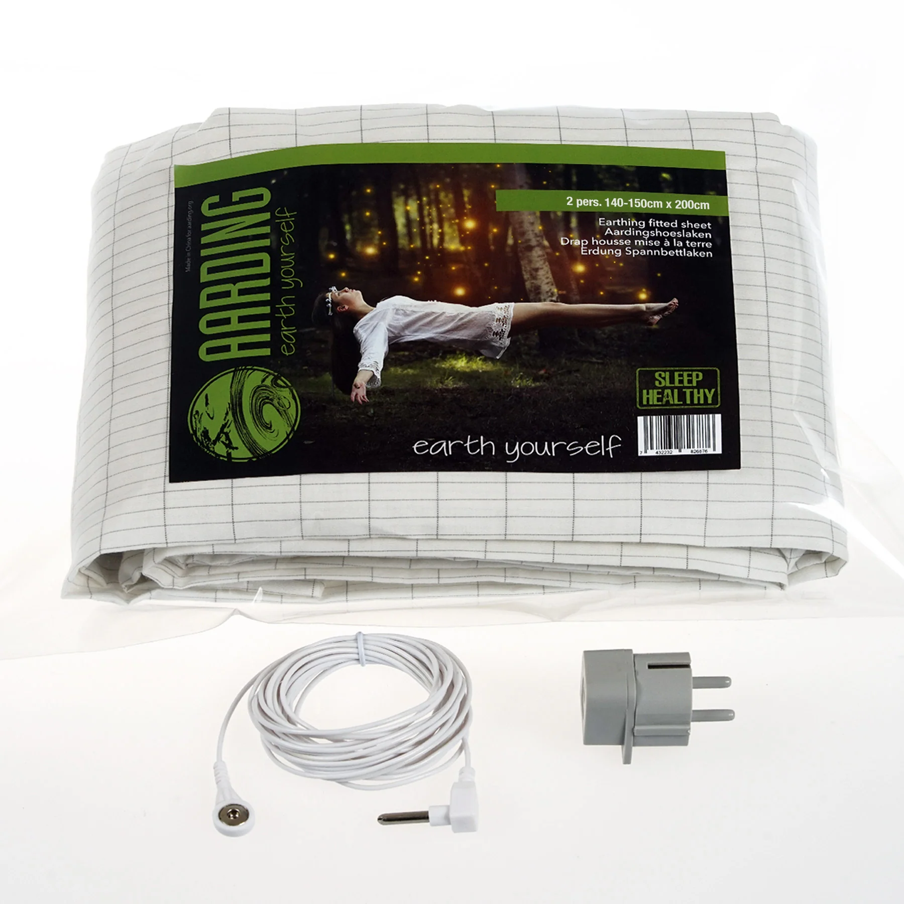 Grounding Fitted Sheet, double, (incl. cable 5m and adapter) - Image 4